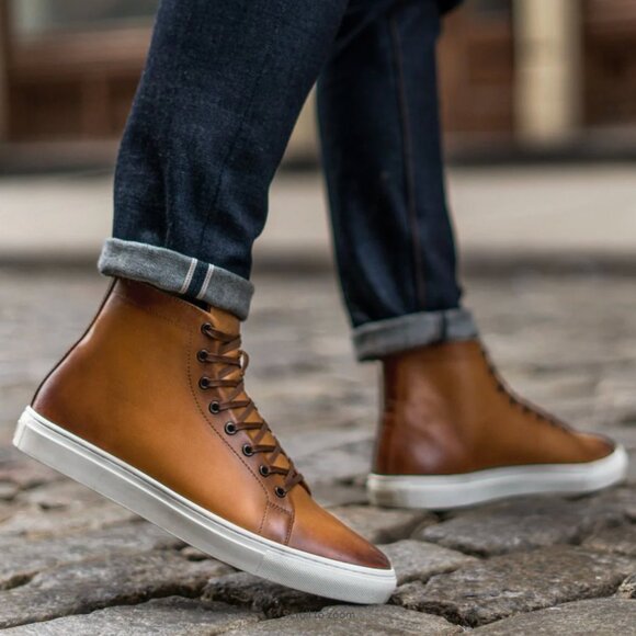 Thursday Boot Company Men's Premier High Top in Toffee - Picture 1 of 16